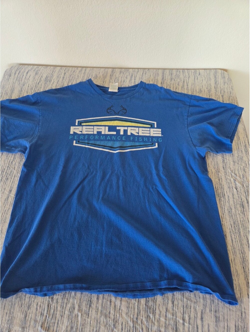 Delta Pro Weight XL Blue Realtree Performance Fishing T-Shirt